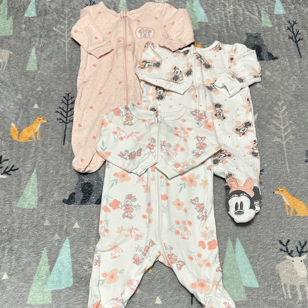 Disney Baby Minnie Mouse Sleepwear 0M